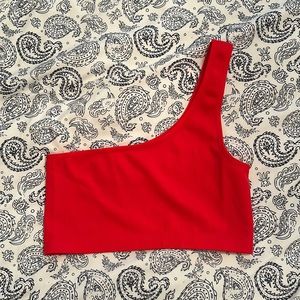 one shoulder going out top